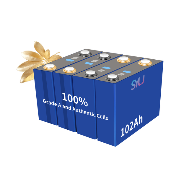 Solar Energy System Battery 102ah 3.2V LiFePO4 Green Square Lithium Battery Cells for Medical Devices