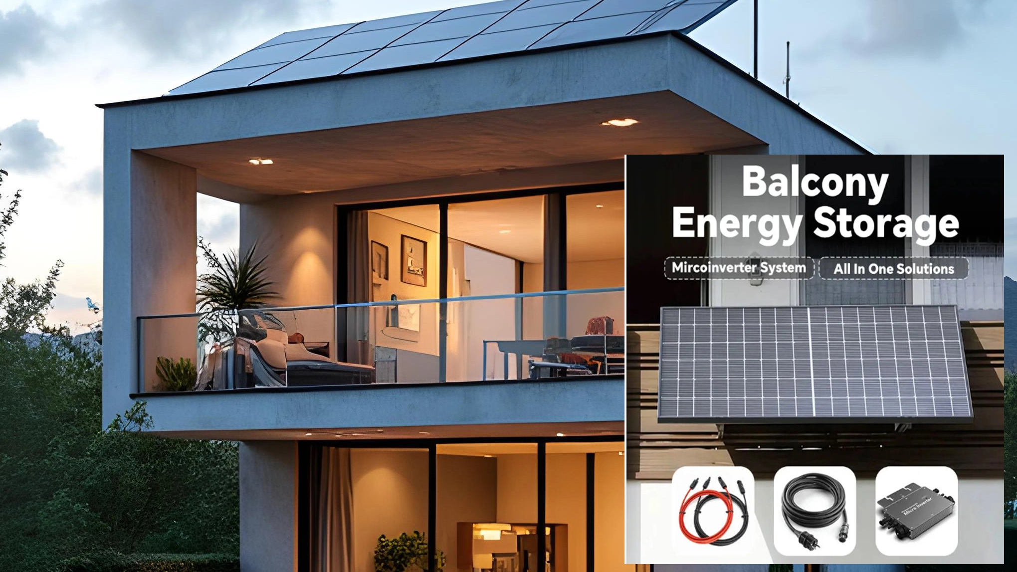 Balcony Micro-inverter Energy Storage System
